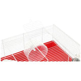 Cage hamster 46*29*23 cm- Une roue, une mangeoire, une maisonnette, un abreuvoir - FERPLAST