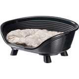 Panier corbeille coussin relax noir - Taille M - 64 x 48 x 25 cm - FERPLAST