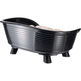 Panier corbeille coussin relax noir - Taille M - 64 x 48 x 25 cm - FERPLAST