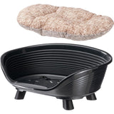 Panier corbeille coussin relax noir - Taille M - 64 x 48 x 25 cm - FERPLAST