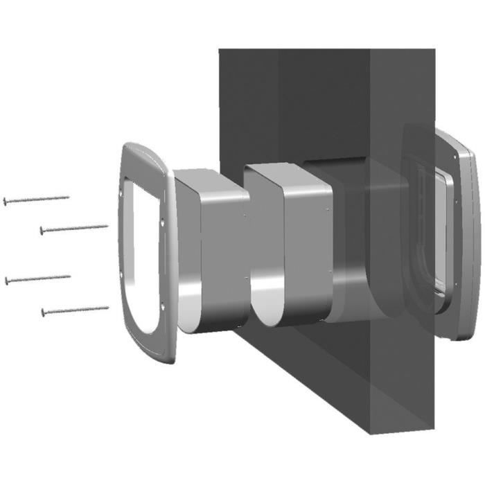 Tunnel d'extension - FERPLAST - Pour chatieres Swing 3/5 - Gris