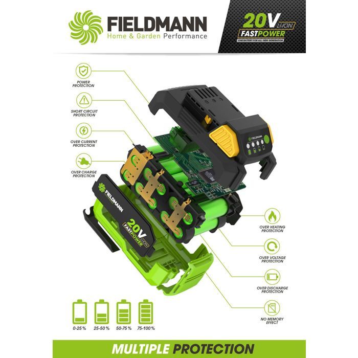 Batterie - FIELDMANN - 20V - 2Ah