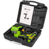 Perceuse a percussion sans fil - FIELDMANN - 20V - Batterie 2Ah - 35 Nm - Chargeur rapide et mallette inclus