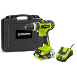 Perceuse a percussion sans fil - FIELDMANN - 20V - Batterie 2Ah - 35 Nm - Chargeur rapide et mallette inclus