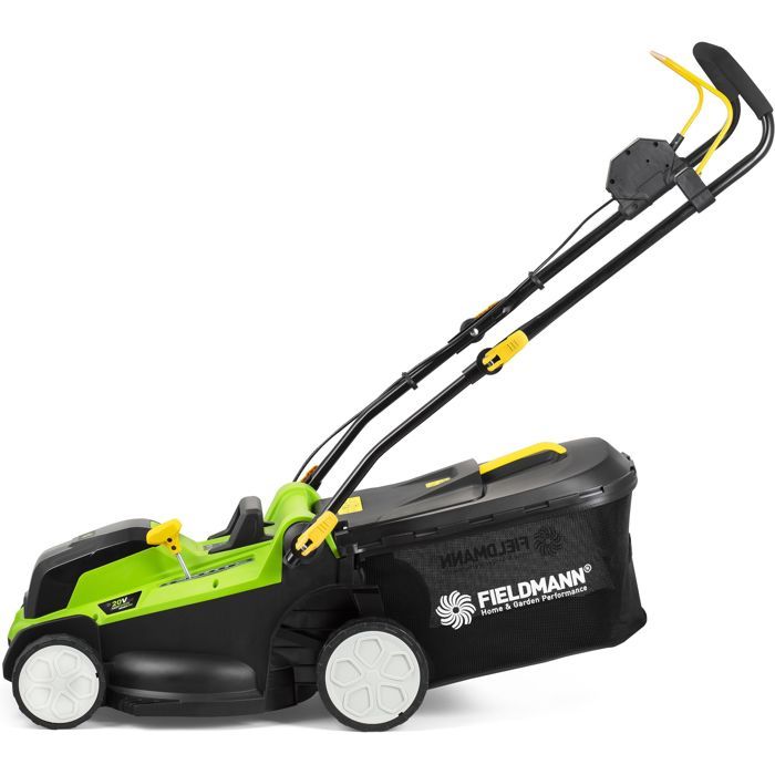 Tondeuse sans fil - FIELDMANN - 20V - Coupe 37 cm - Hauteur max 75 mm - Batterie et chargeur non inclus