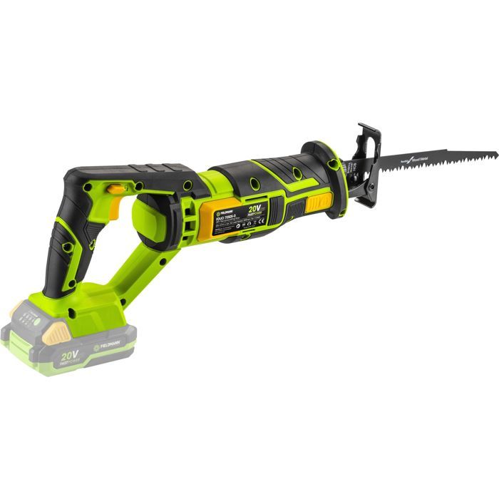 Scie sabre sans fil - FIELDMANN - 20V - Batterie et chargeur non inclus