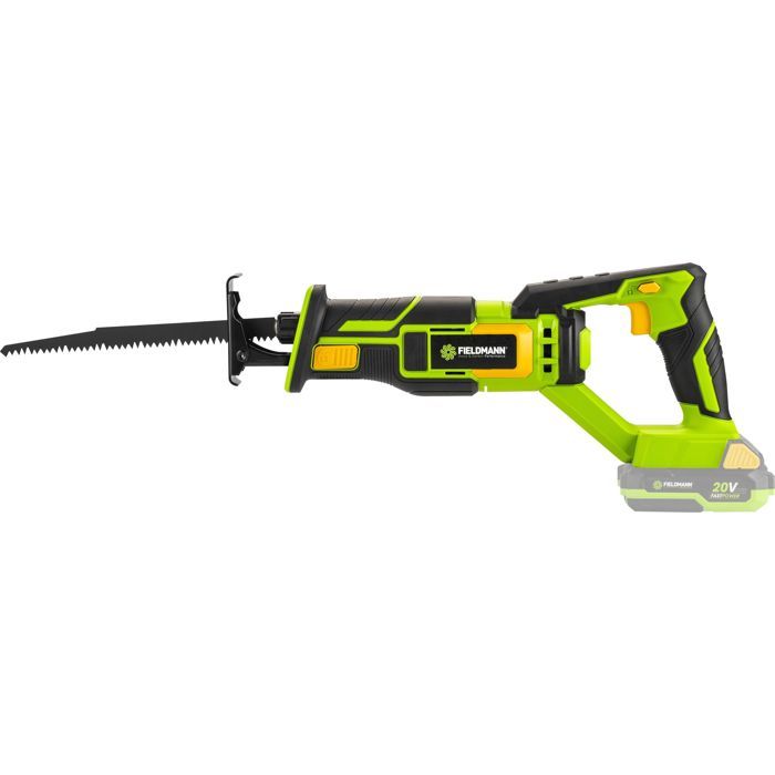 Scie sabre sans fil - FIELDMANN - 20V - Batterie et chargeur non inclus