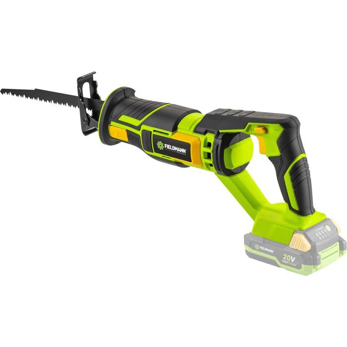 Scie sabre sans fil - FIELDMANN - 20V - Batterie et chargeur non inclus