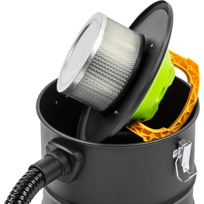 Aspirateur a cendres sans fil - FIELDMANN - 20V - Filtre HEPA lavable - Batterie et chargeur non inclus