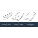 Matelas 90x190 cm - Mousse - Ferme 14 cm - 5 zones de confort - DEKO DREAM Hahtuva