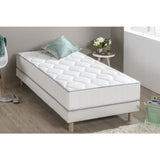 Ensemble matelas ressorts + sommier tapissier 90 x 190 - Epaisseur 23 cm - Confort ÈquilibrÈ - DEKO DREAM Hyvyys