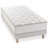 Ensemble matelas ressorts + sommier tapissier 90 x 190 - Epaisseur 23 cm - Confort équilibré - DEKO DREAM Hyvyys