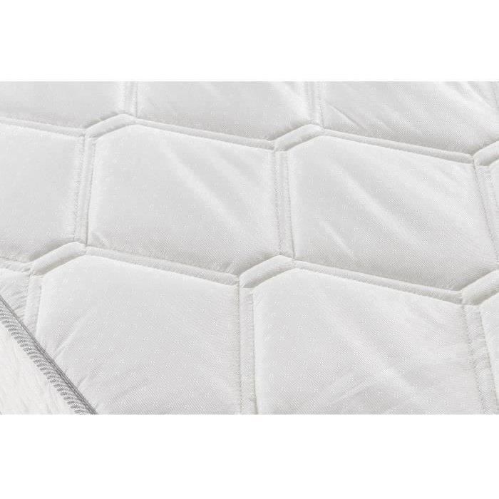 Ensemble Matelas ressorts + Sommier tapissier 140 x 190 cm - Confort équilibré - Epaisseur 23 cm - DEKO DREAM Hyvyys