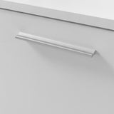 Buffet bas - Blanc mat - 4 portes 3 tiroirs - L 179 x P 42 x H 74,5 cm