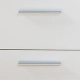 Buffet bas - Blanc mat - 4 portes 3 tiroirs - L 179 x P 42 x H 74,5 cm