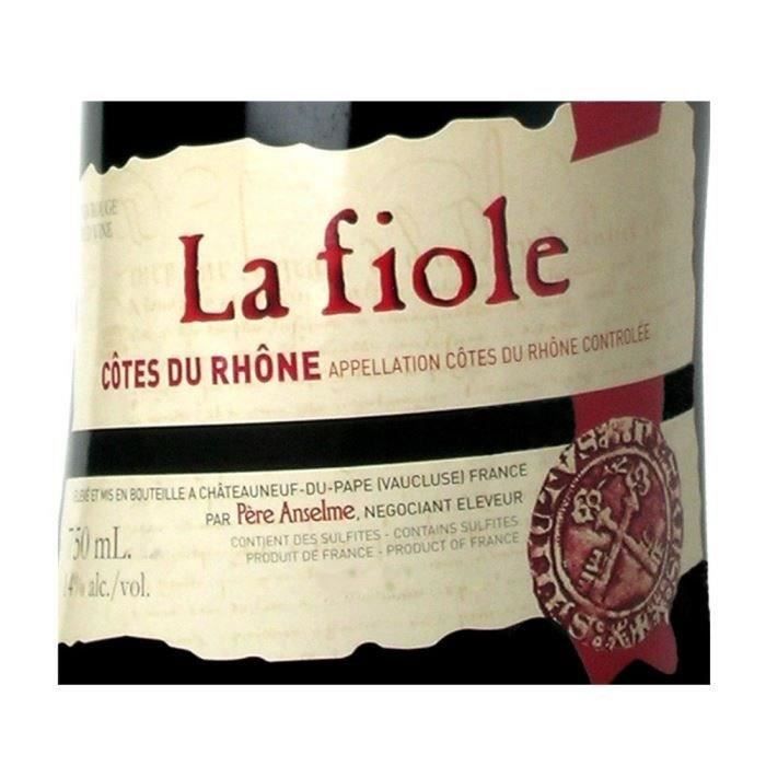 La Fiole Côtes du Rhône - Vin rouge des Côtes du Rhône 2023