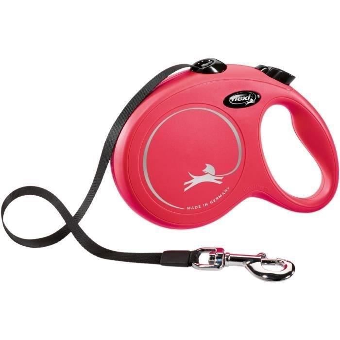 TRIXIE flexi New CLASSIC strap leash - Size L - 5 m - Red