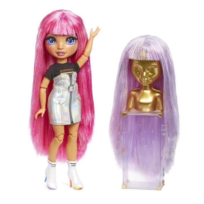 Rainbow High Dressing - PoupÈe Avery 27 cm + 35 accessoires dont 2 perruques scintillantes - Plus de 300 looks a crÈer