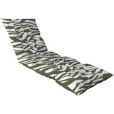 Coussin bain de soleil - JARDIN PRIVE - Flocons Convexe Algue - 118 x 78 x 54 cm