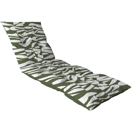 Coussin bain de soleil - JARDIN PRIVE - Flocons Convexe Algue - 118 x 78 x 54 cm