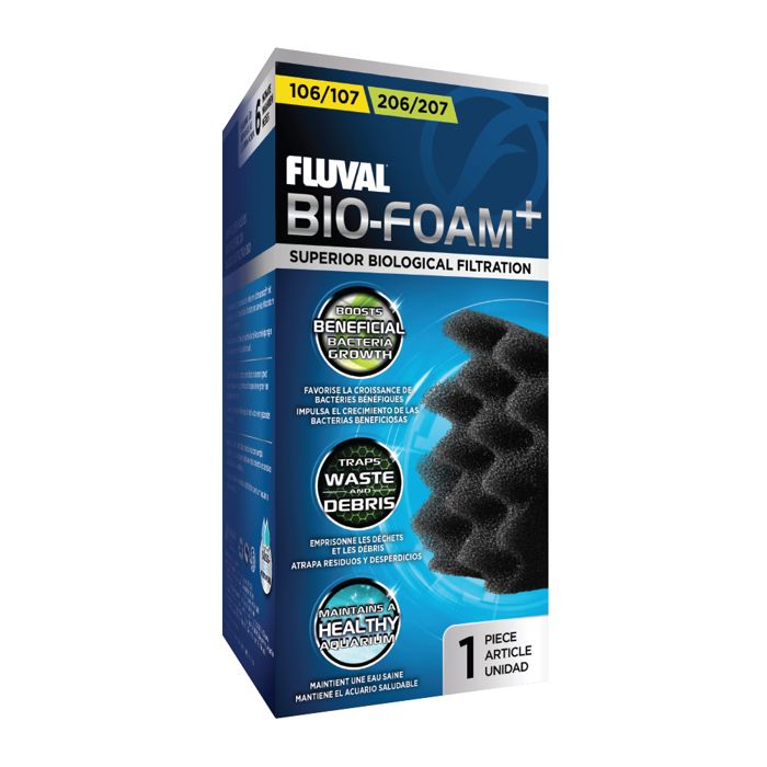 Bloc de Bio-Foam FLUVAL - Mousse bio et mécanique pour aquariums d'eau douce ou d'eau de mer