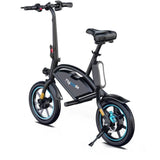 Draisienne électrique - FLYBLADE - 350 W - Max 25 km/h - 14 - Bluetooth - Pliable - Support de téléphone - Noir