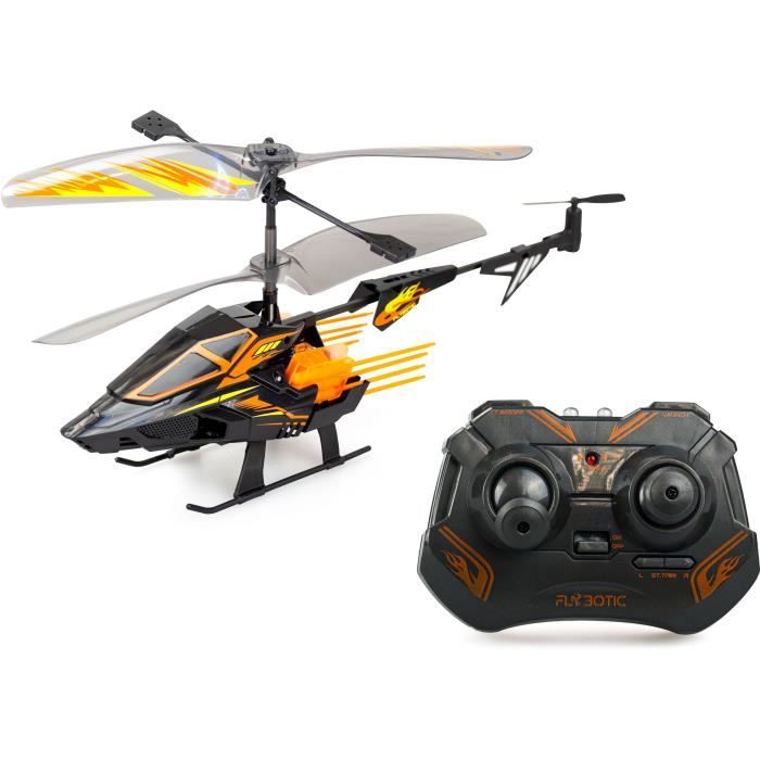 Hélicoptere Télécommandé - FLYBOTIC - Helico Hover Blast - 23 cm - orange et noir - des 8 ans