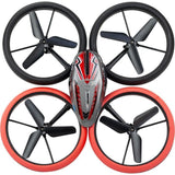 Drone Télécommandé - FLYBOTIC - Bumper Drone Lit - 17 cm - rouge et noir - des 8 ans