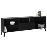 Meubles TV/Hifi Lowboard - Décor noir - L153,5 x H52 x P31,5 cm - Fabriqué en Allemagne