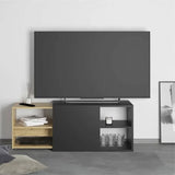 FMD Meuble TV avec 2 compartiments ouverts 133,5x39,9x49,2 cm, unité tv, buffet bas tv,, armoire tv 444232