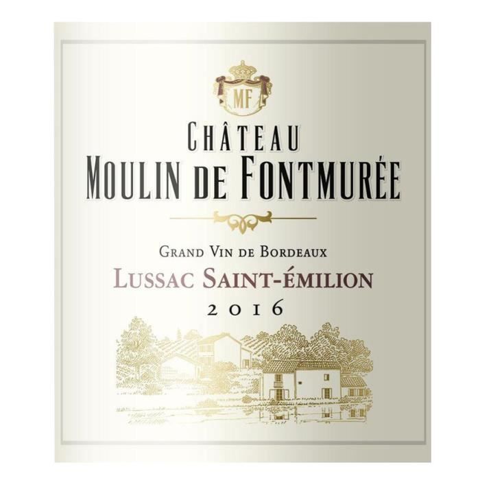 Château Moulin de Fontmurée 2016 Lussac Saint-Emilion - Vin rouge de Bordeaux