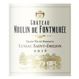 Château Moulin de Fontmurée 2016 Lussac Saint-Emilion - Vin rouge de Bordeaux