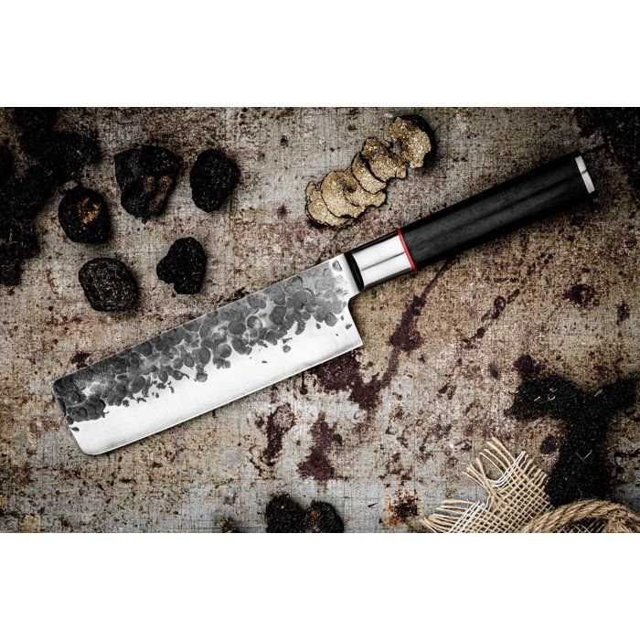 Couperet - FORGED - SEBRA - Acier japonais 440C - Manche en bois Dalbergia - L 17,5 cm