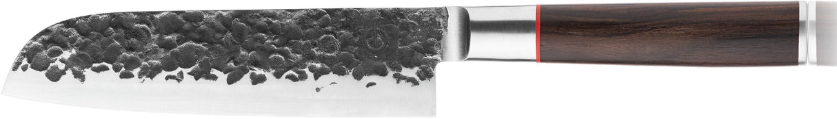 Couteau Santoku - FORGED - SEBRA - Acier japonais 440C - Manche en bois Dalbergia - L 18 cm