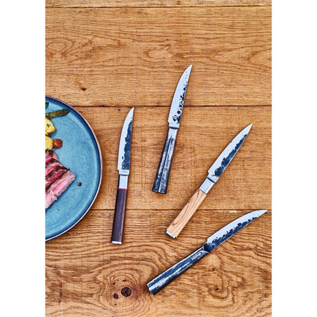 Couteau du chef - FORGED - SEBRA - Acier japonais 440C - Manche en bois Dalbergia - L 16 cm