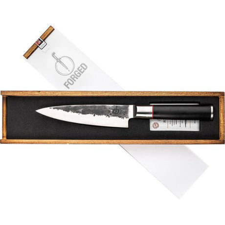 Couteau du chef - FORGED - SEBRA - Acier japonais 440C - Manche en bois Dalbergia - L 16 cm