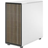 Boîtier PC - FRACTAL DESIGN - North XL Chalk White TG Clear - FD-C-NOR1X-04 - E-ATX - Design élégant en bois et en alliage