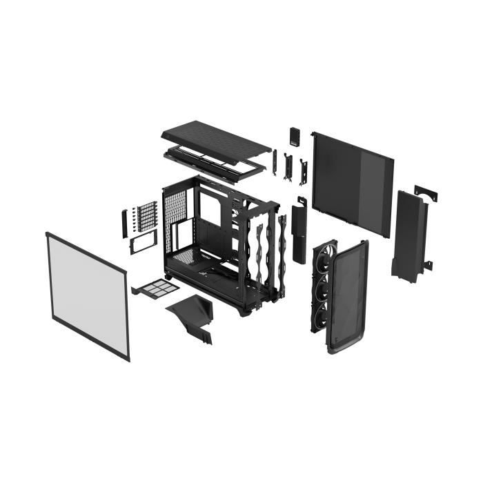 Boîtier PC - FRACTAL DESIGN - Meshify 3 XL Ambience Pro RGB - E-ATX (330 mm) / SSI-EEB / SSI-CEB - 3 ventilateurs - USB Type C de 20