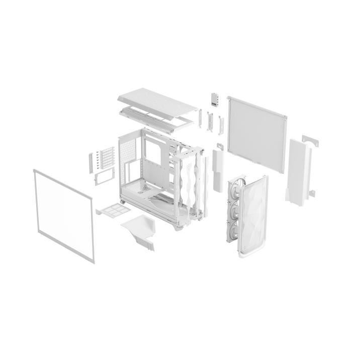 Boîtier PC - FRACTAL DESIGN - Meshify 3 XL Ambience Pro RGB TG - E-ATX (330 mm) / SSI-EEB / SSI-CEB - 3 ventilateurs - USB Type C de