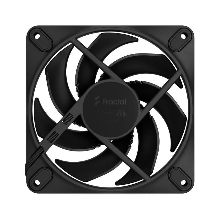Ventilateur PC - FRACTAL DESIGN - Momentum 12 - FDB - Contrôle PWM - Pales balayées qui réduit le bruit - Noir
