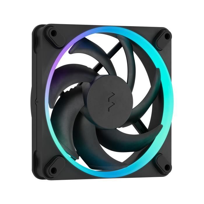 Ventilateur PC - FRACTAL DESIGN - Momentum 12 RGB - FDB - Anneau lumineux ARGB Gen 2 - Contrôle PWM - Noir