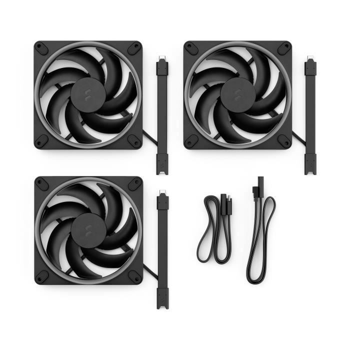 Ventilateur PC - FRACTAL DESIGN - Momentum 14 RGB - 3 packs - FDB - Anneau lumineux ARGB Gen 2 - Contrôle PWM