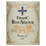 Franc Beauséjour 2022 Pauillac - Vin rouge de Bordeaux