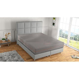 MODAMS Fresco 140 x 190 - 3 Mousses PU & mémoire de forme  24, 28 et 32 kg/m² - Orthopédique  - Déhoussable - Réversible - Ep. 23 cm