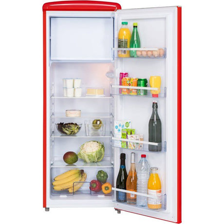 Réfrigérateur armoire - FRIGELUX - RF218RRA++ - 2 portes - 218 L - 55 x 57,5 x 146 cm - Rouge