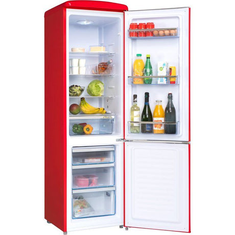 Réfrigérateur combiné - FRIGELUX - CB255RRA++ - 2 portes - 255 L - 55 x 57,5 x 181 cm - Rouge