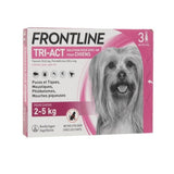 Frontline Tri-Act chien - Anti-puces anti-tiques pour chien XS - 2-5kg - 3 pipettes