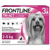 Frontline Tri-Act chien - Anti-puces anti-tiques pour chien S - 5-10kg - 3 pipettes