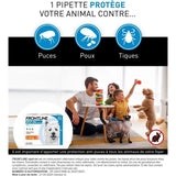 Frontline Spot On chien - Anti-puces anti-tiques pour chien S - 2-10kg - 3 pipettes