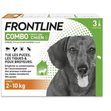 Frontline Combo chien - Anti-puces anti-tiques pour chien S - 2-10kg - 3 pipettes
